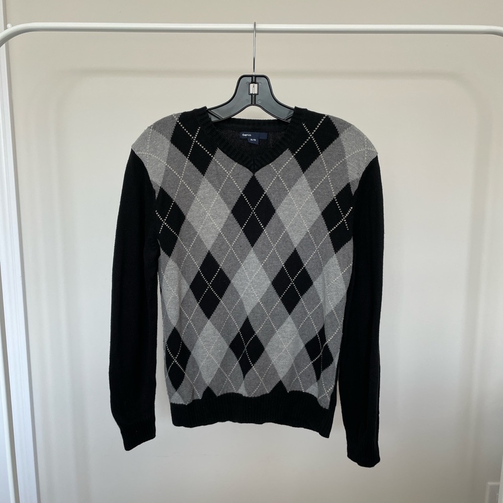Gap Kids Argyle Knit Sweater